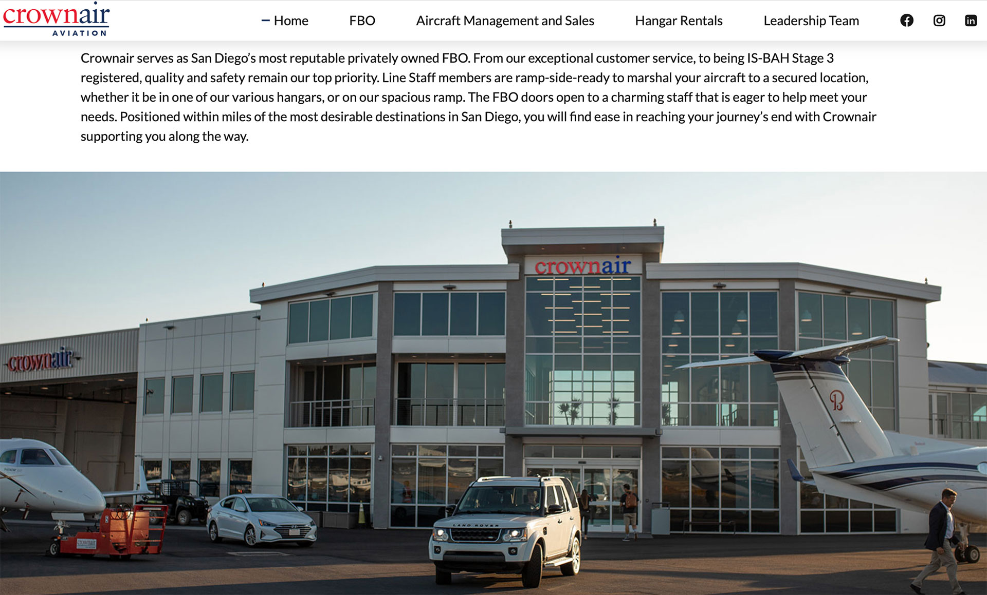 How Crownair Aviation upped their online presence