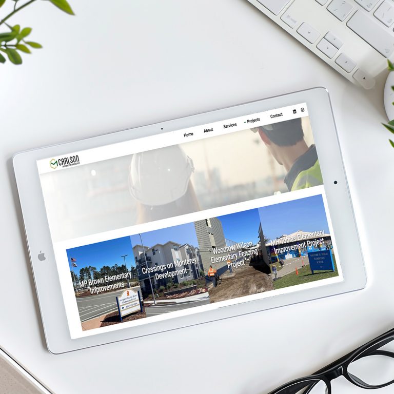 Carlson Construction Management – Website Redesign