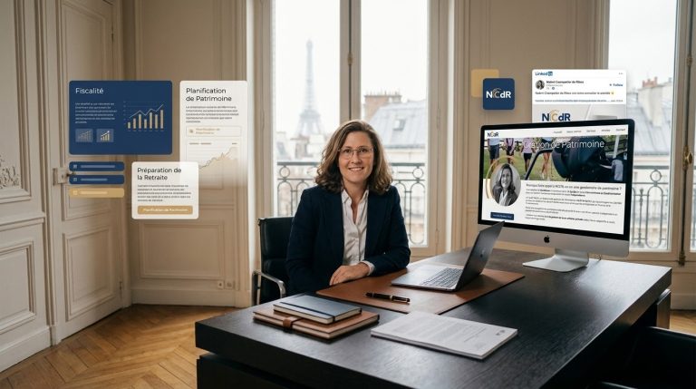 NCdR: Website Rebuild, SEO and Ongoing Content and LinkedIn Marketing for a Paris Wealth Management Firm
